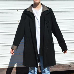 Size M Women's Hooded Trench Coat w/ Detachable Hood & Lining